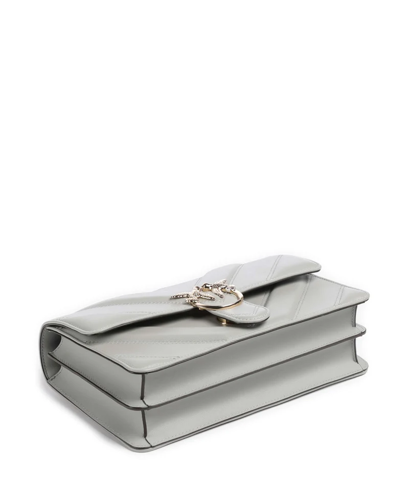 Pinko Love One Classic Bolso de hombro grigio perla/gold mordore