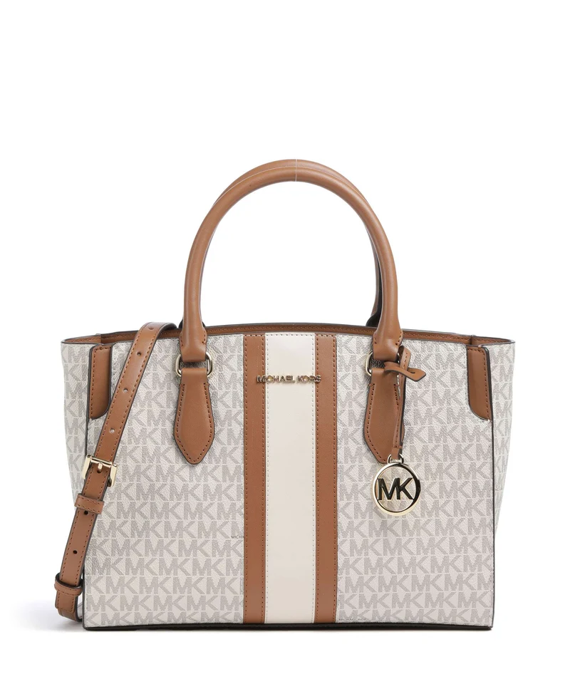 Michael Kors Becca Medium Bolso de mano vanilla/acorn