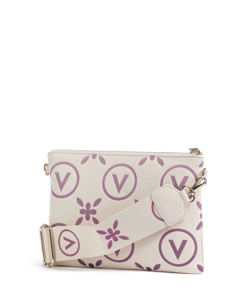 Valentino Bags Samba Re Print Bandolera ecru/rosa