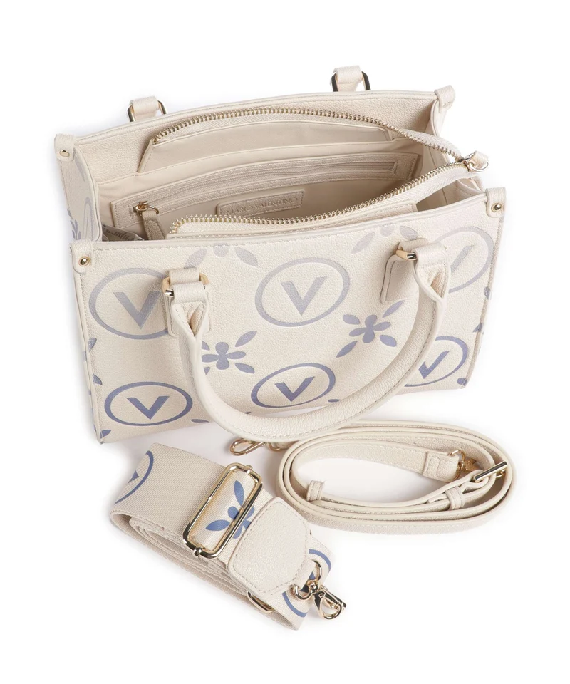 Valentino Bags Samba Re Print Bolso de mano ecru/bluette