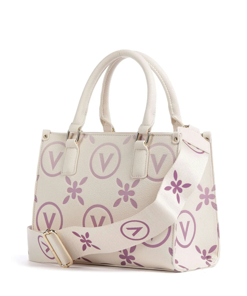 Valentino Bags Samba Re Print Bolso de mano ecru/rosa