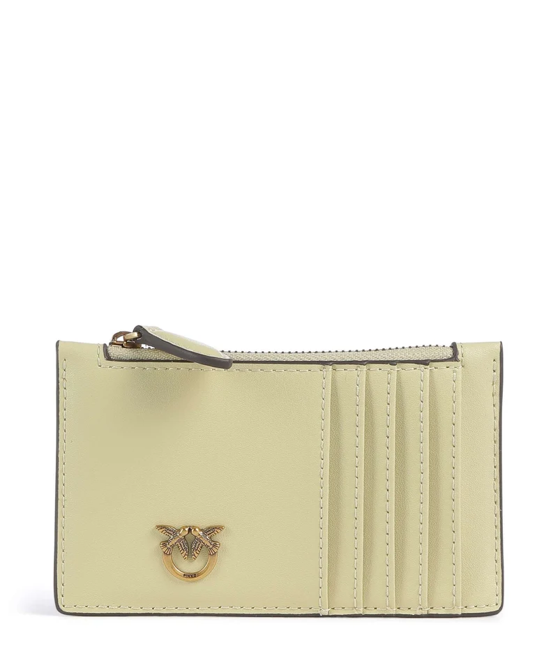 Pinko Airone Tarjetero giallo vaniglia/antique gold