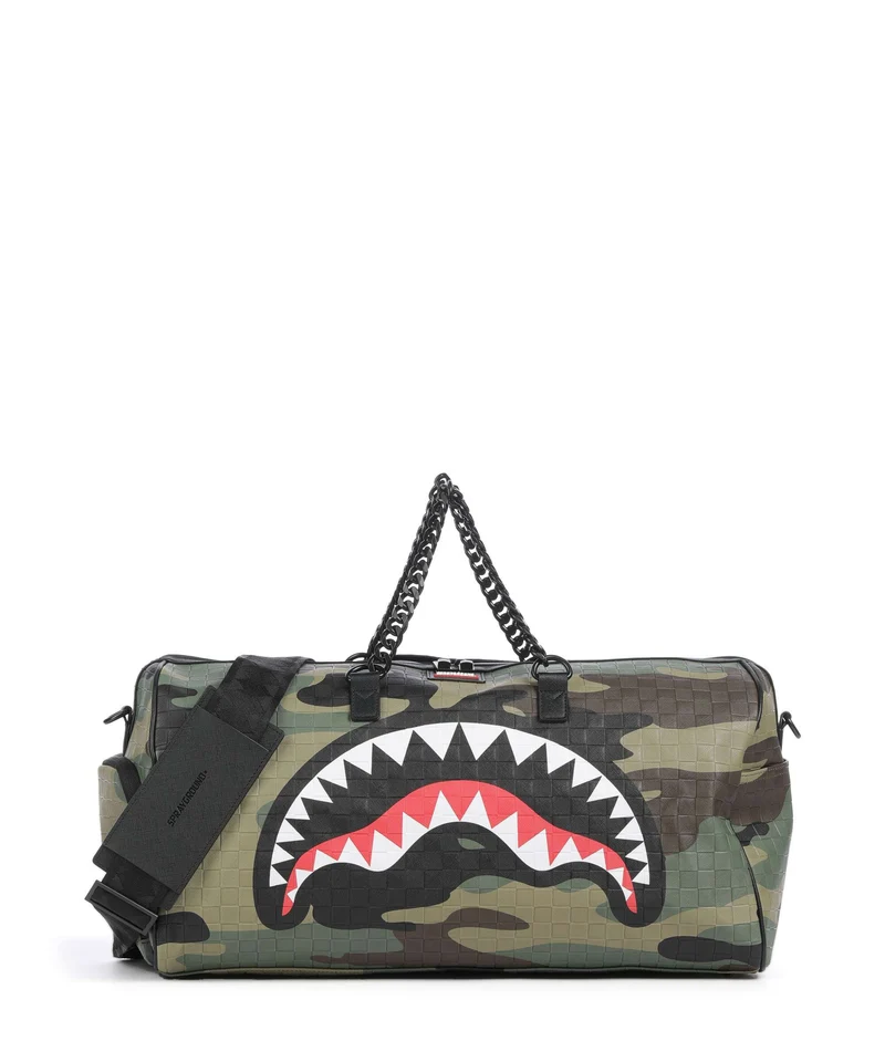 Sprayground Woodland Camo Check Bolsa de fin de semana multicolour
