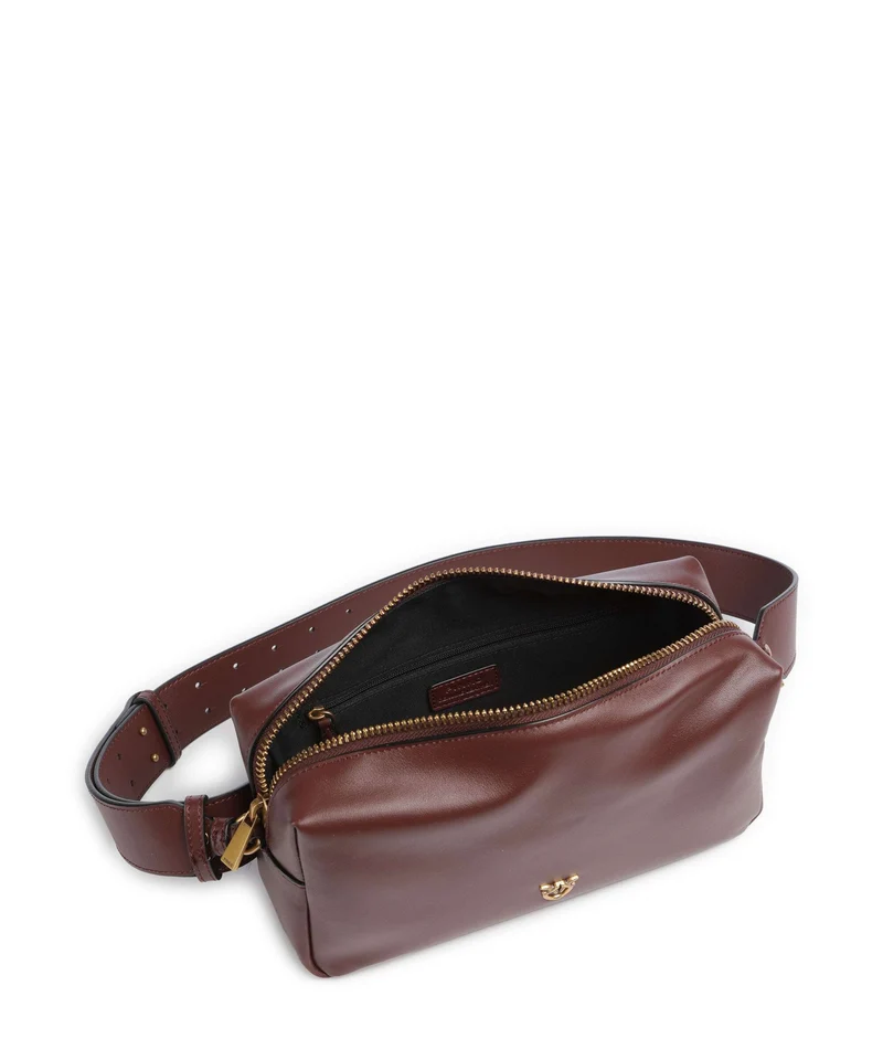 Pinko Bolso de hombro burgundy wine/antique gold