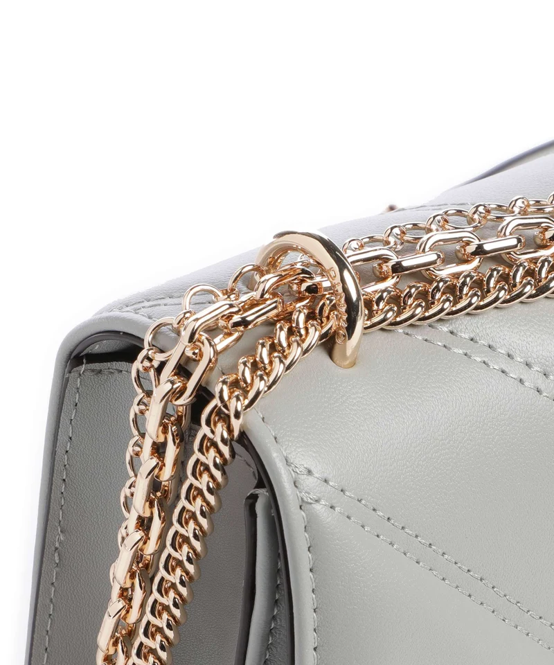 Pinko Love One Mini Bolso de hombro grigio perla/gold mordore