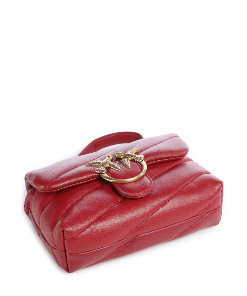 Pinko Love Puff Baby Bolso de hombro rosso scuro/antique gold