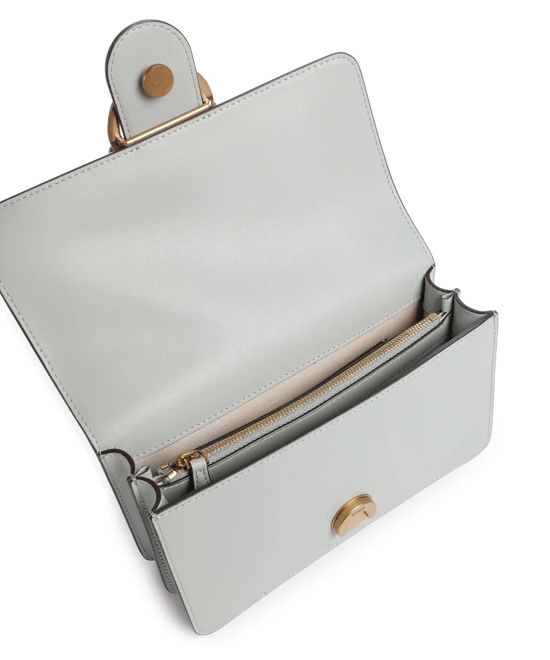 Pinko Love One Mini Bandolera grigio perla/antique gold