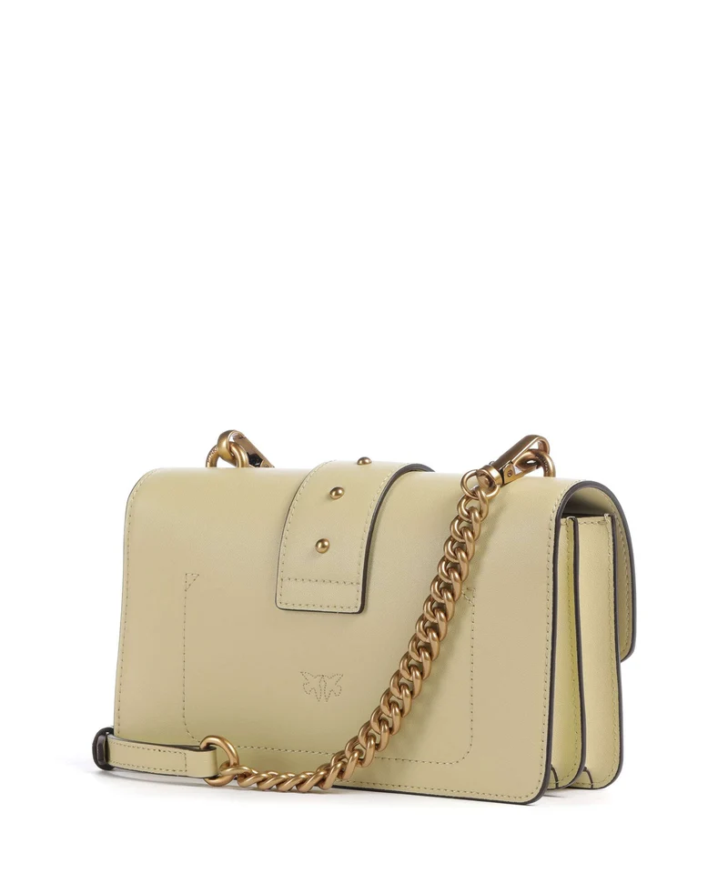 Pinko Love One Mini Bandolera giallo vaniglia/antique gold
