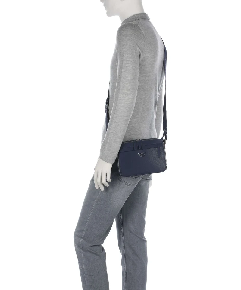 Emporio Armani Business Regenerated Bandolera medieval blue