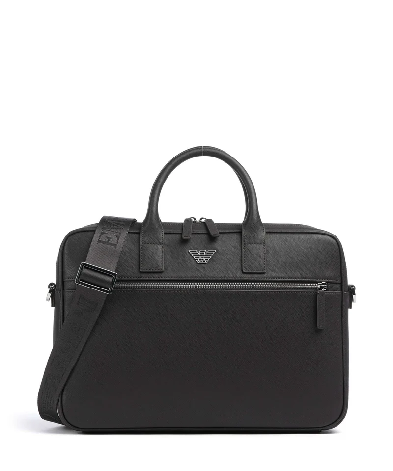 Emporio Armani Business Regenerated Maletín ebony