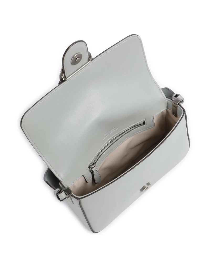 Pinko Love One Mini Slouchy Bolso de hombro grigio perla/old silver