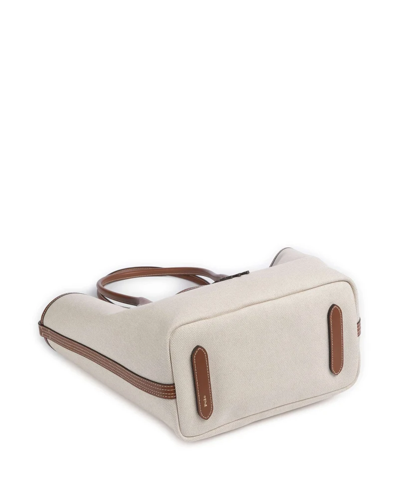 Polo Ralph Lauren Bellport Medium Bolsa shopping natural/cuoio