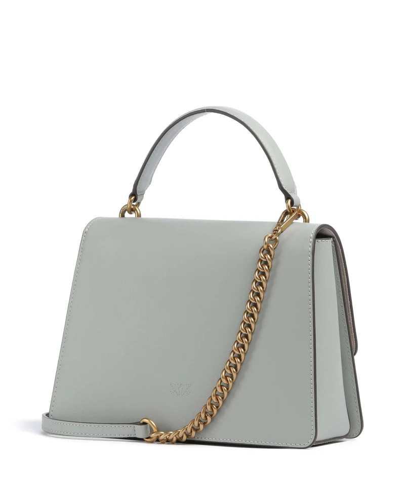 Pinko Love One Classic Bolso de mano grigio perla/antique gold
