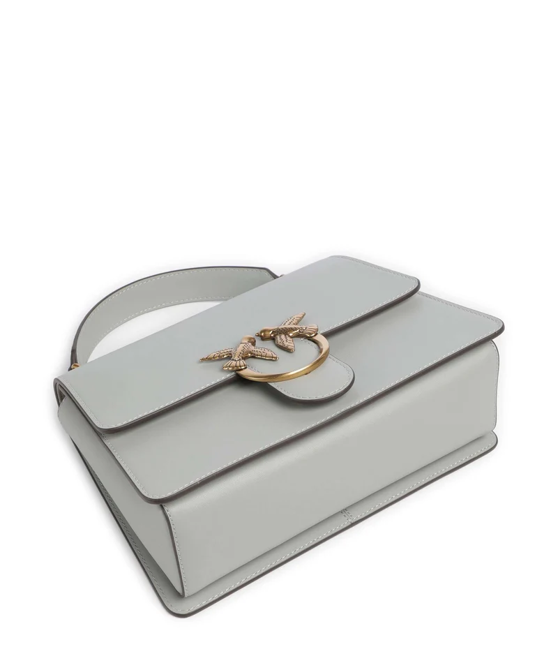 Pinko Love One Classic Bolso de mano grigio perla/antique gold