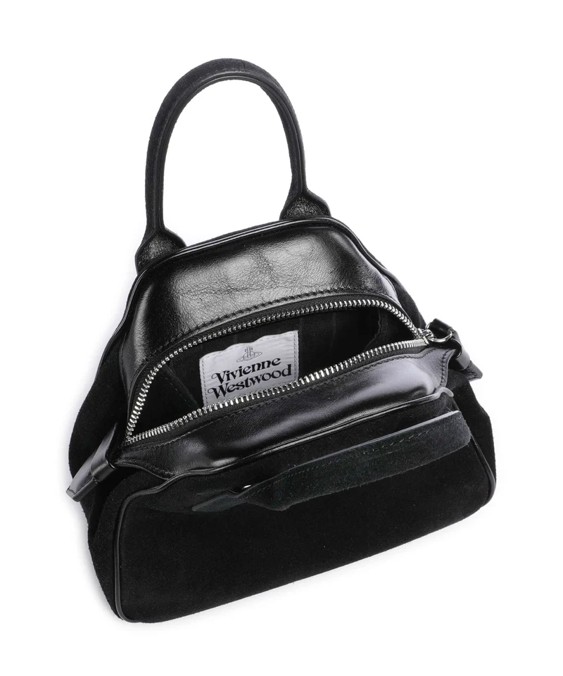 Vivienne Westwood Yasmine Suede Small Bolso de mano black
