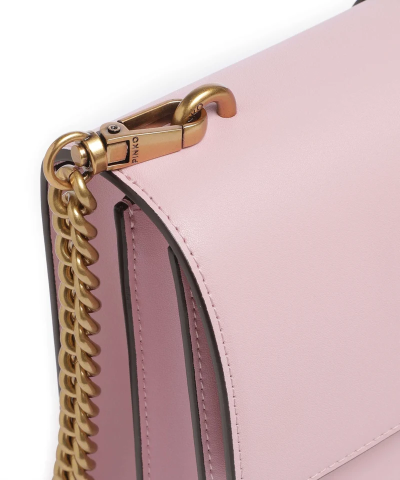 Pinko Love One Classic Bandolera rosa chiaro/antique gold