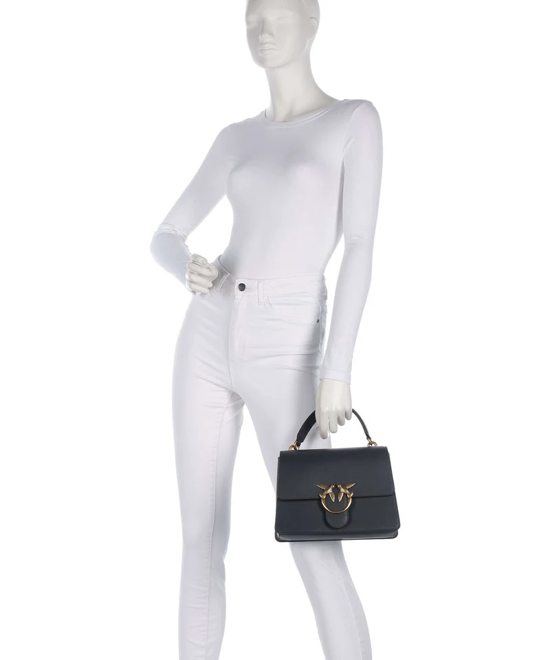 Pinko Love One Classic Bolso de mano grigio asfalto/antique gold