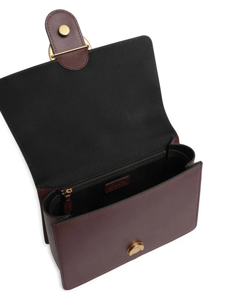 Pinko Love One Classic Bolso de mano burgundy wine/antique gold