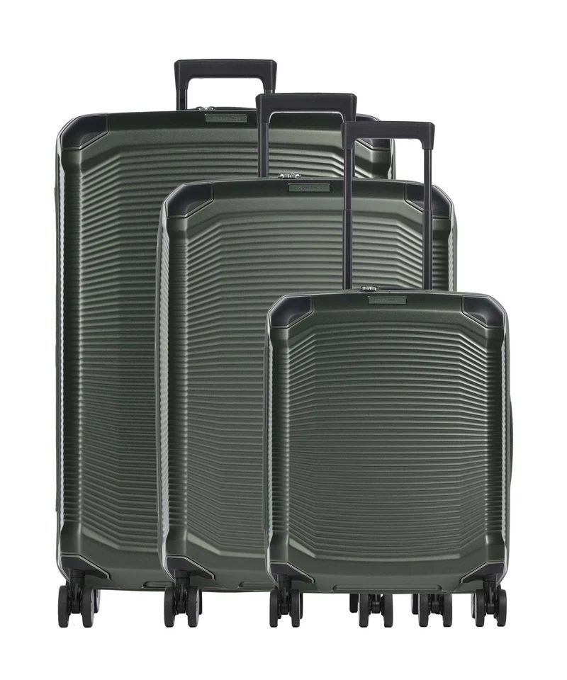Travelite Millenium Juego de maletas (4 ruedas) pine green