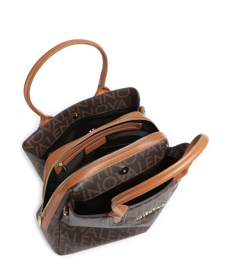 Valentino Bags Regina Re Bolso de mano moro/naturale