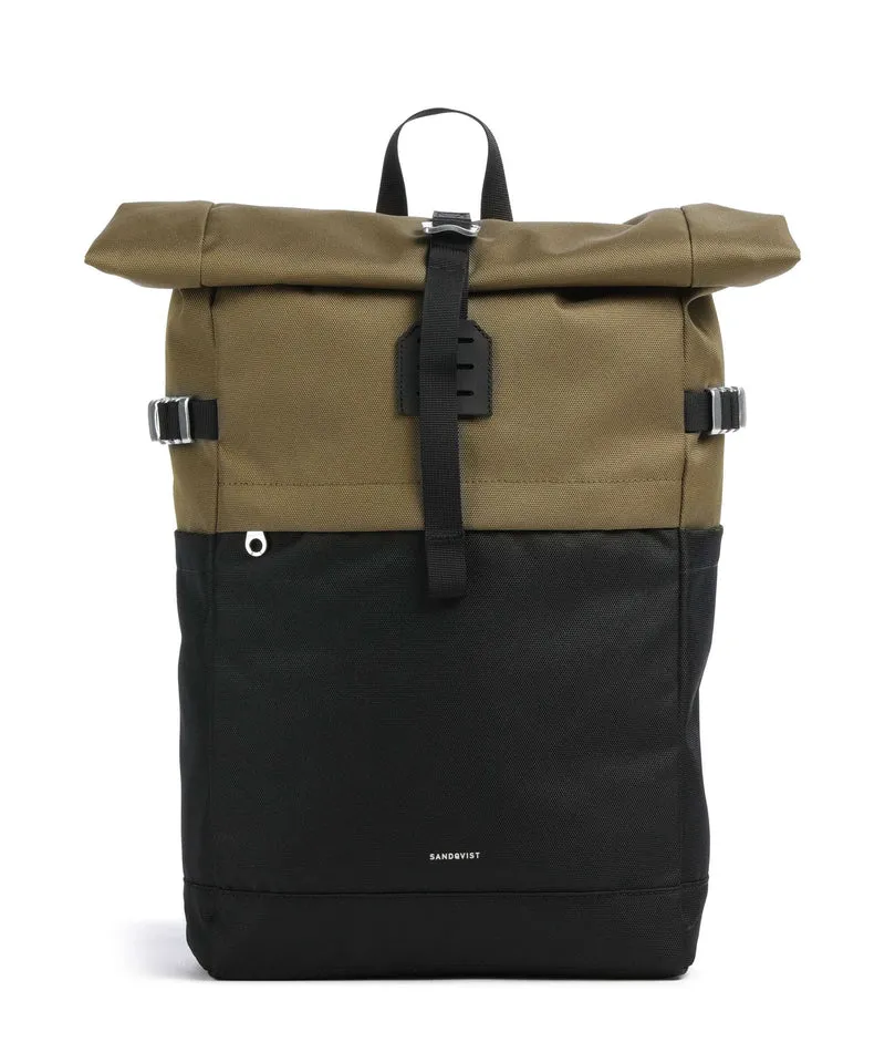 Sandqvist Icon M Mochila roll-top multi olive