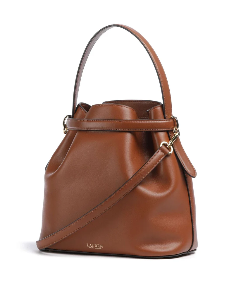 Lauren Ralph Lauren Blaike Medium Bucket bolso de mano lauren tan
