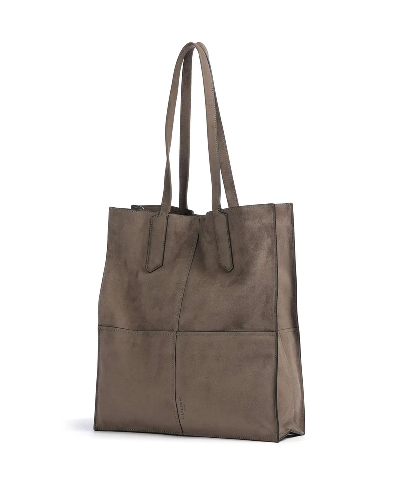 Liebeskind Amy Vegan Suede L Bolsa shopping neutral grey