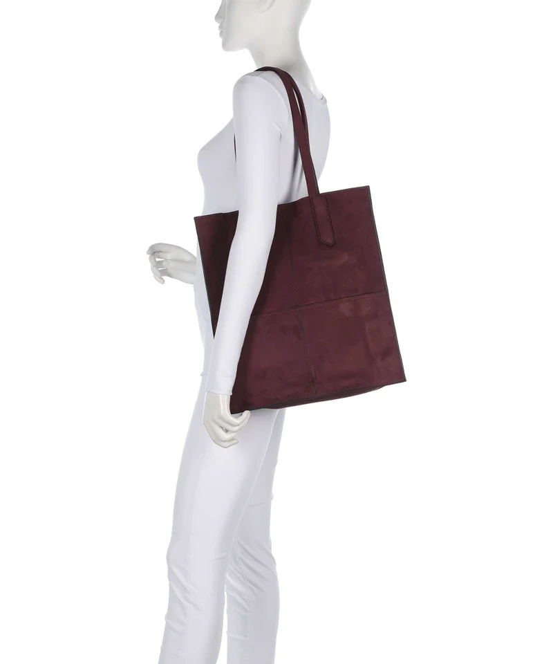 Liebeskind Amy Vegan Suede L Bolsa shopping pomegranate