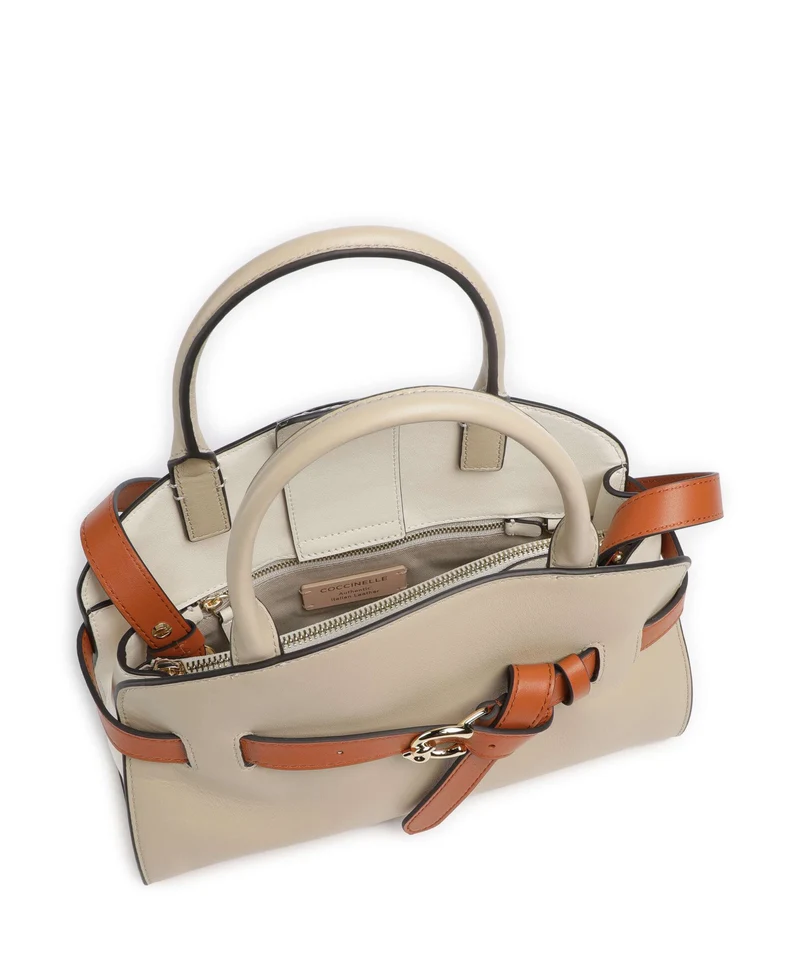 Coccinelle Sabine New Tricolor Bolso de mano sandshell/pearl/crab