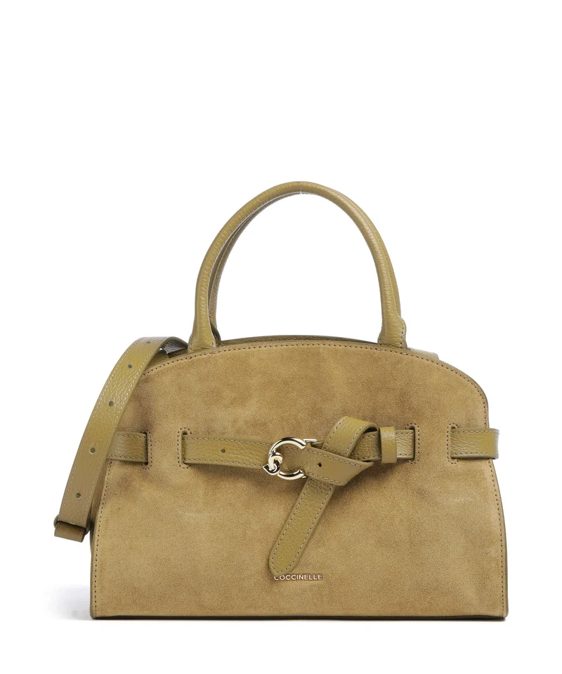 Coccinelle Sabine Suede Bolso de mano seagrass
