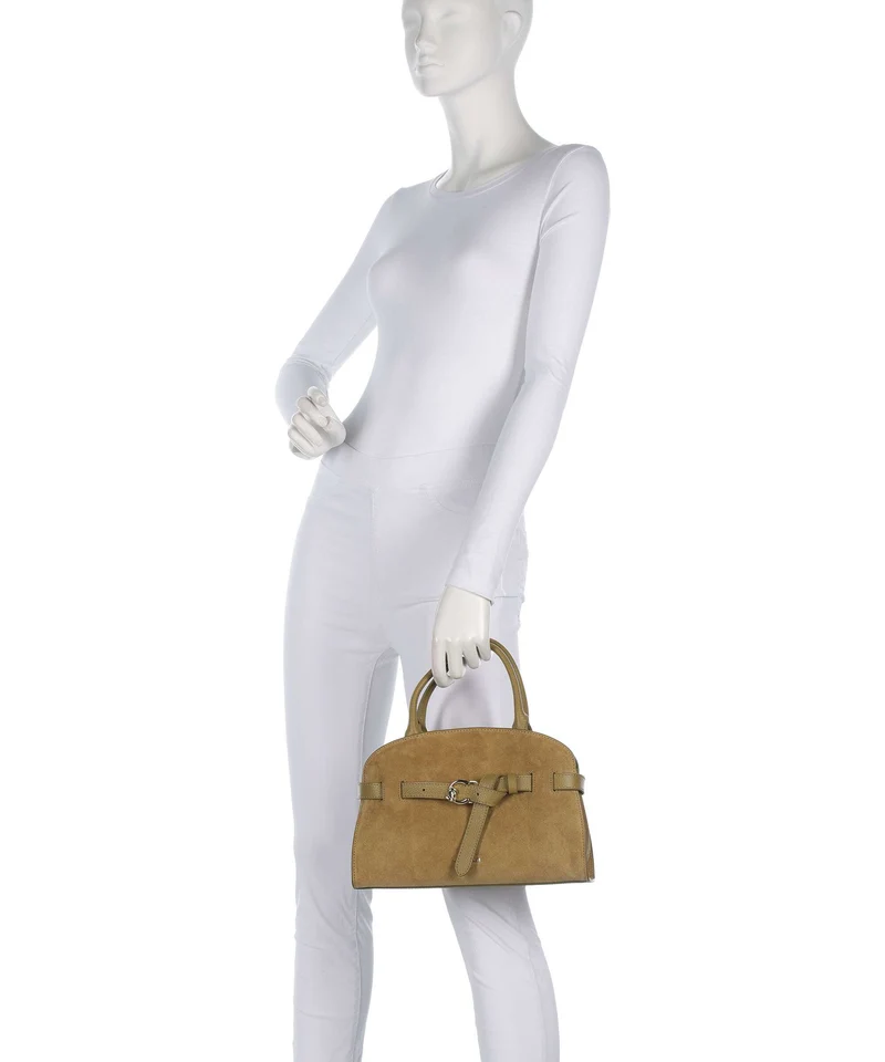 Coccinelle Sabine Suede Bolso de mano seagrass