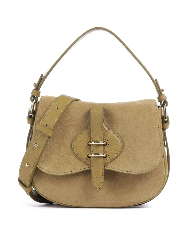 Coccinelle Mavery Suede Bolso de mano seagrass