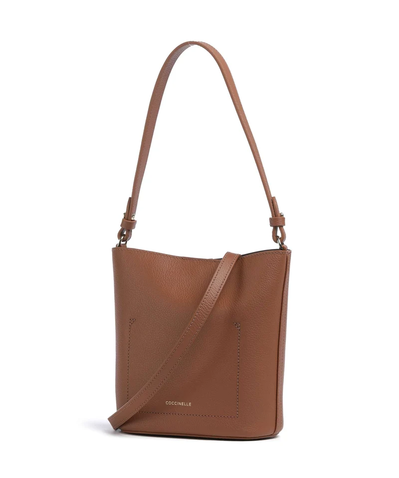 Coccinelle Nikla Bucket bolso de mano cognac/noir