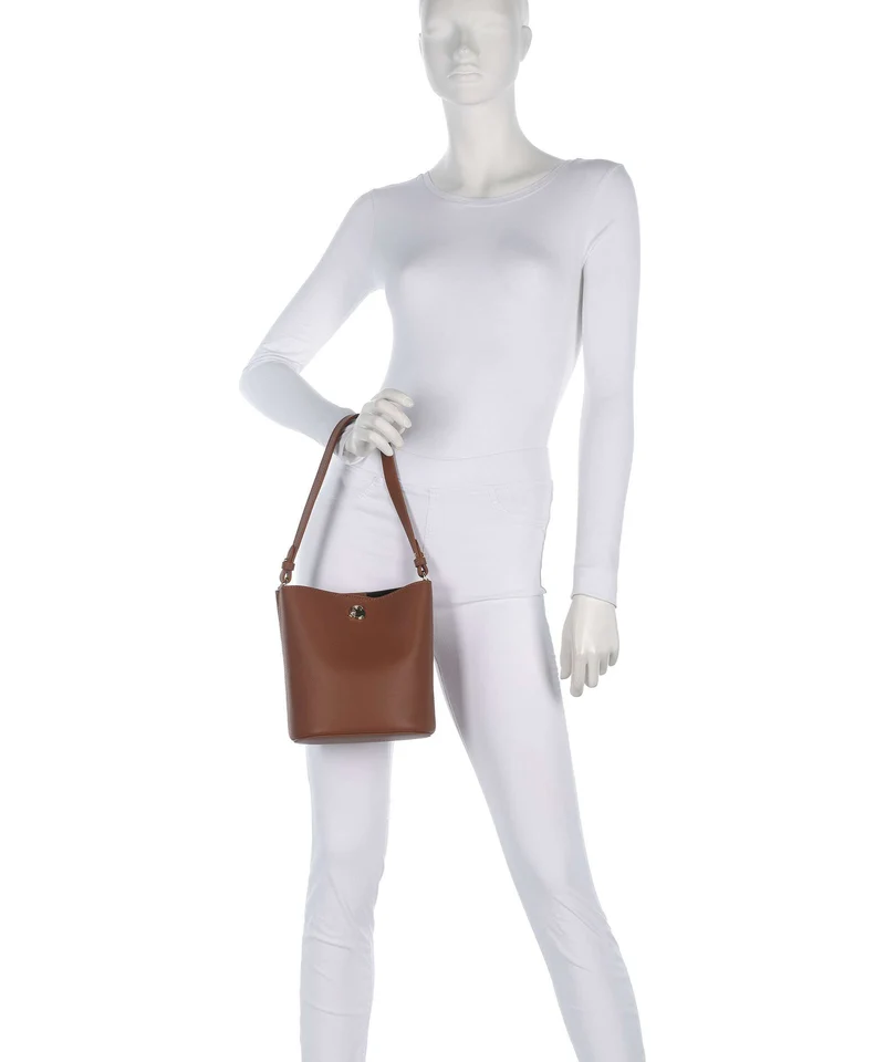 Coccinelle Nikla Bucket bolso de mano cognac/noir