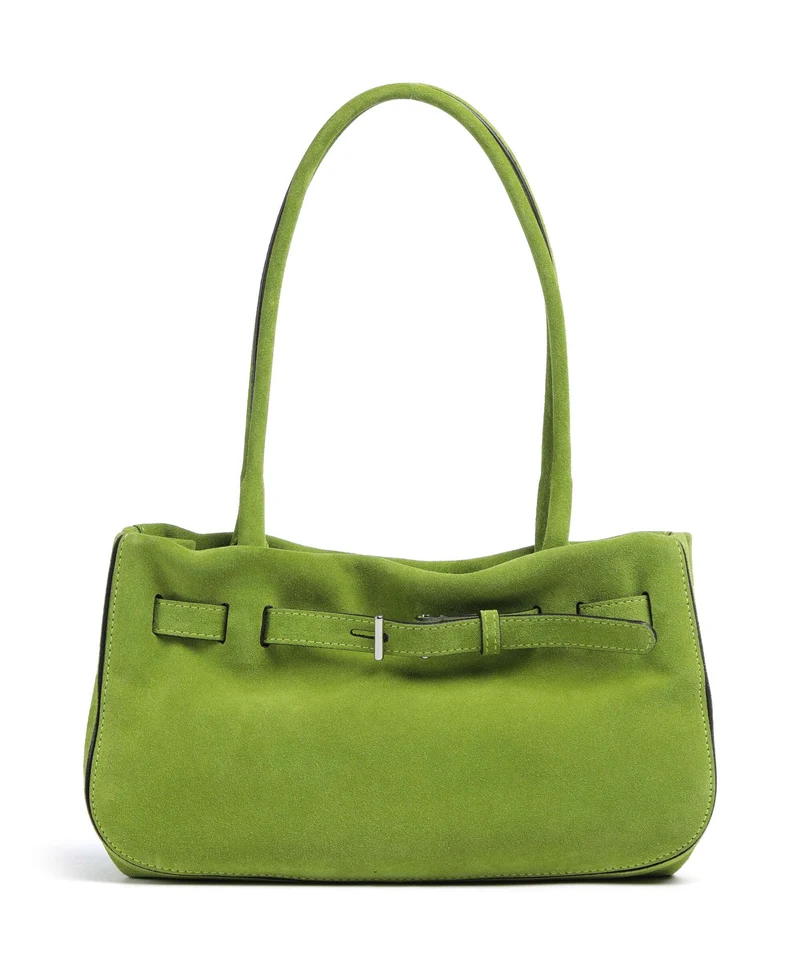 Abro Suede Jill Bolso de hombro lime