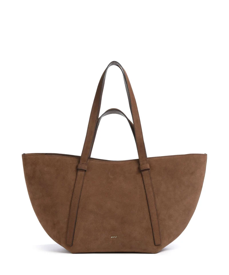 Abro Suede Cosmo Large Bolsa shopping wood