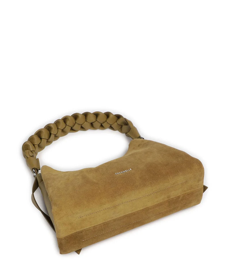 Coccinelle Boheme Suede Bolso de hombro seagrass