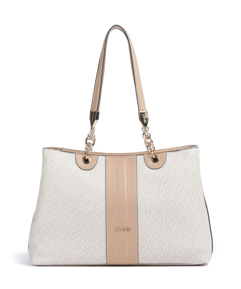 Liu Jo Ematite M Bolsa shopping naturale/dark cipria