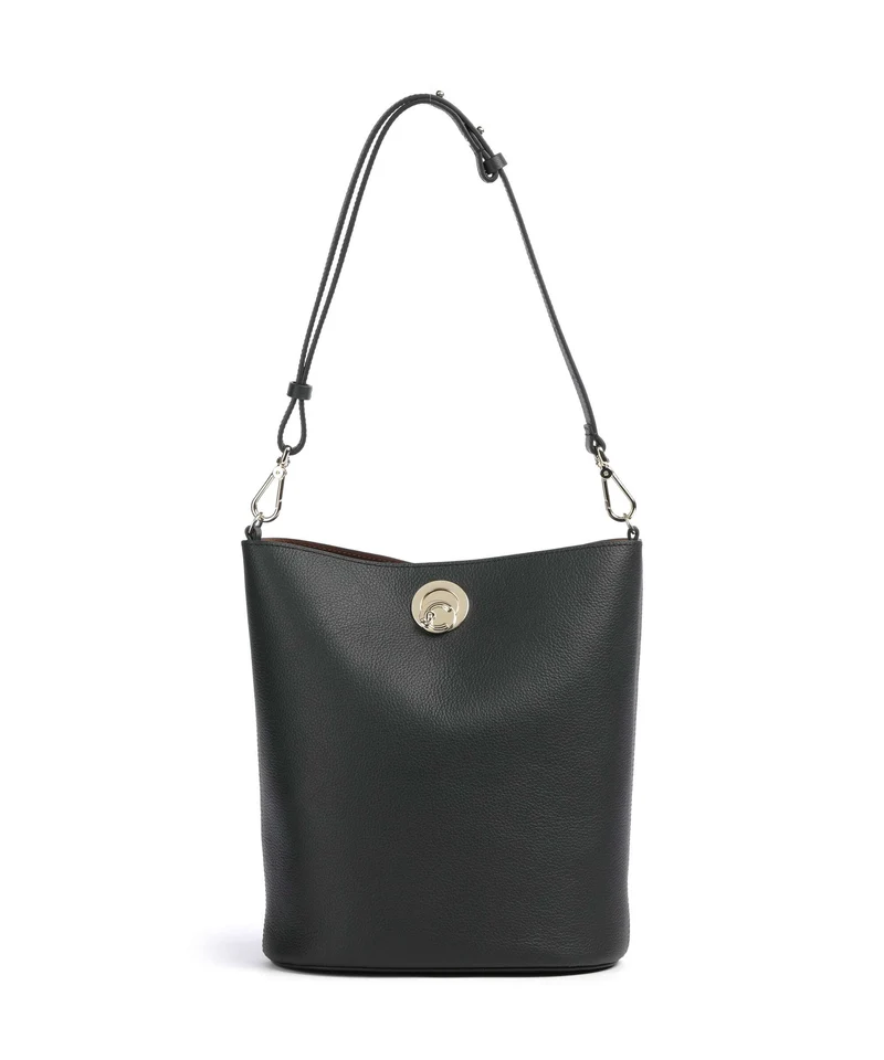 Coccinelle Nikla Bucket bolso de mano noir/cognac