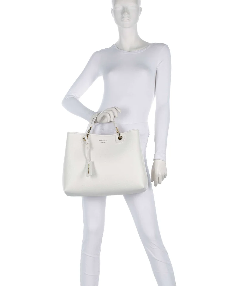 Emporio Armani My EA M Bolso de mano bianco/cuoio