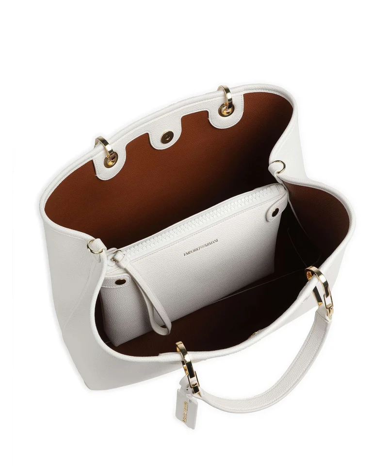 Emporio Armani My EA M Bolso de mano bianco/cuoio