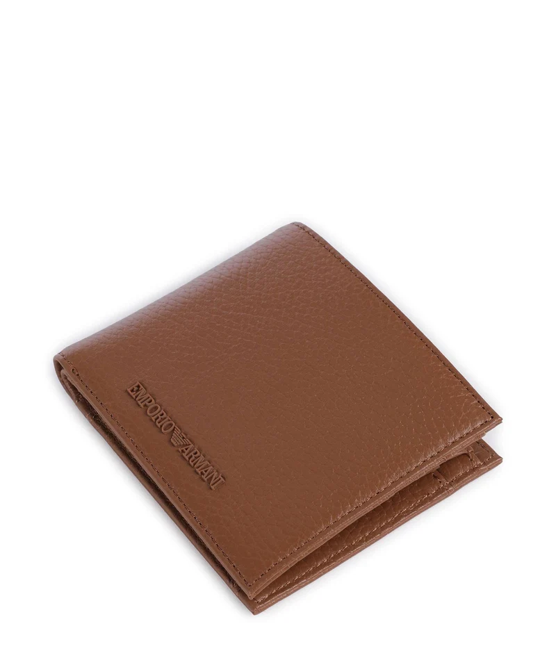 Emporio Armani Business Regenerated Monedero mocha bisque