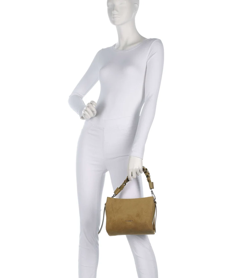 Coccinelle Boheme Suede Bolso de mano seagrass