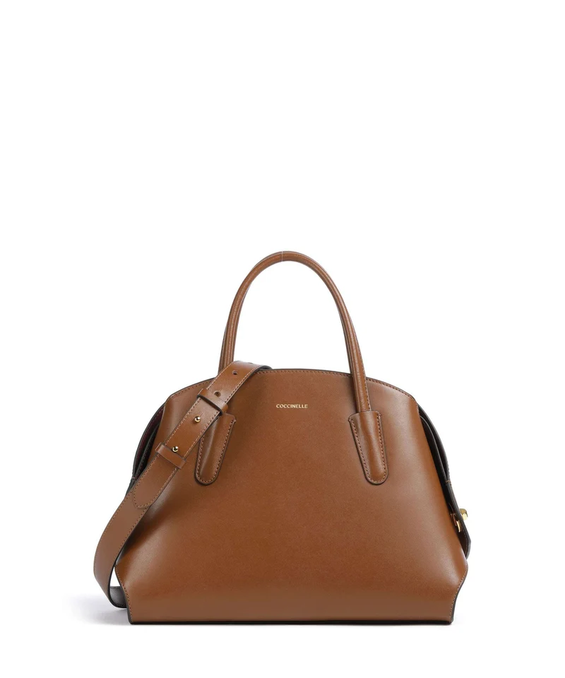 Coccinelle Tylde Calf Bolso de mano cognac