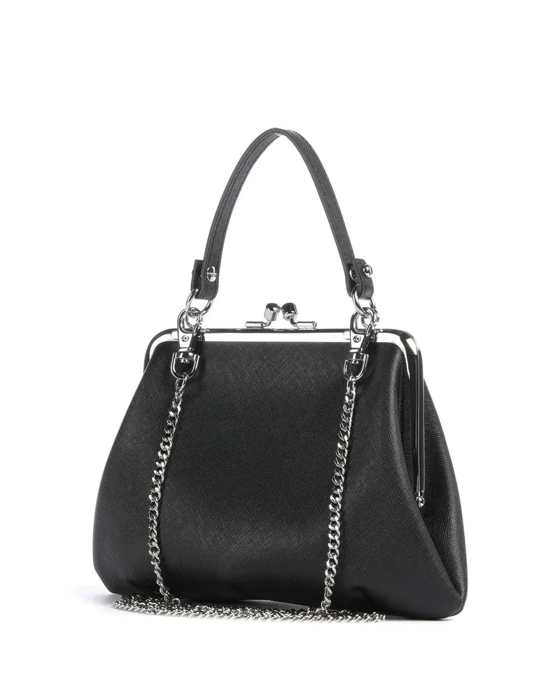 Vivienne Westwood Granny Frame Saffiano Bolso de mano black