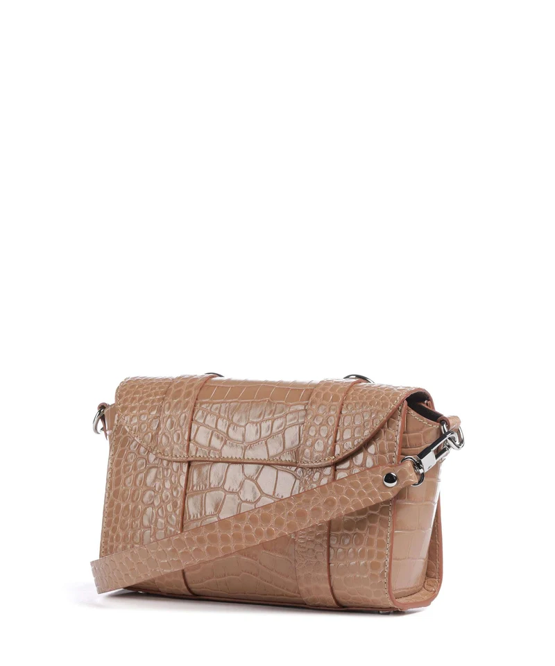Vivienne Westwood Kimmy Embossed Croc Bandolera dusty pink