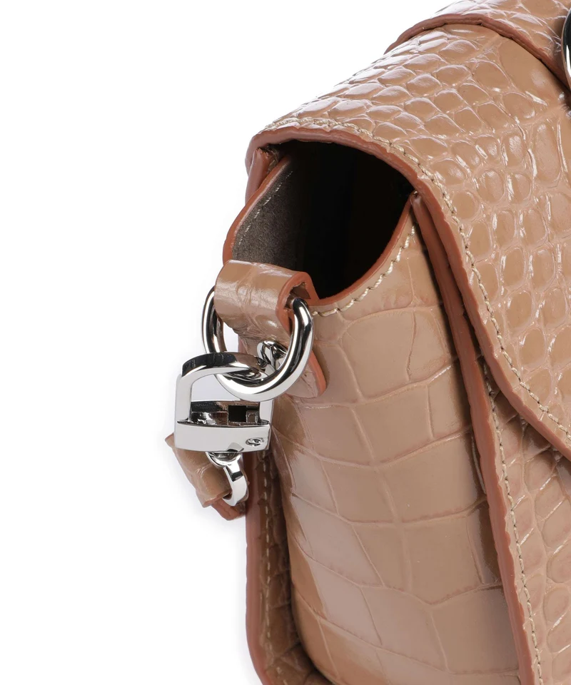 Vivienne Westwood Kimmy Embossed Croc Bandolera dusty pink