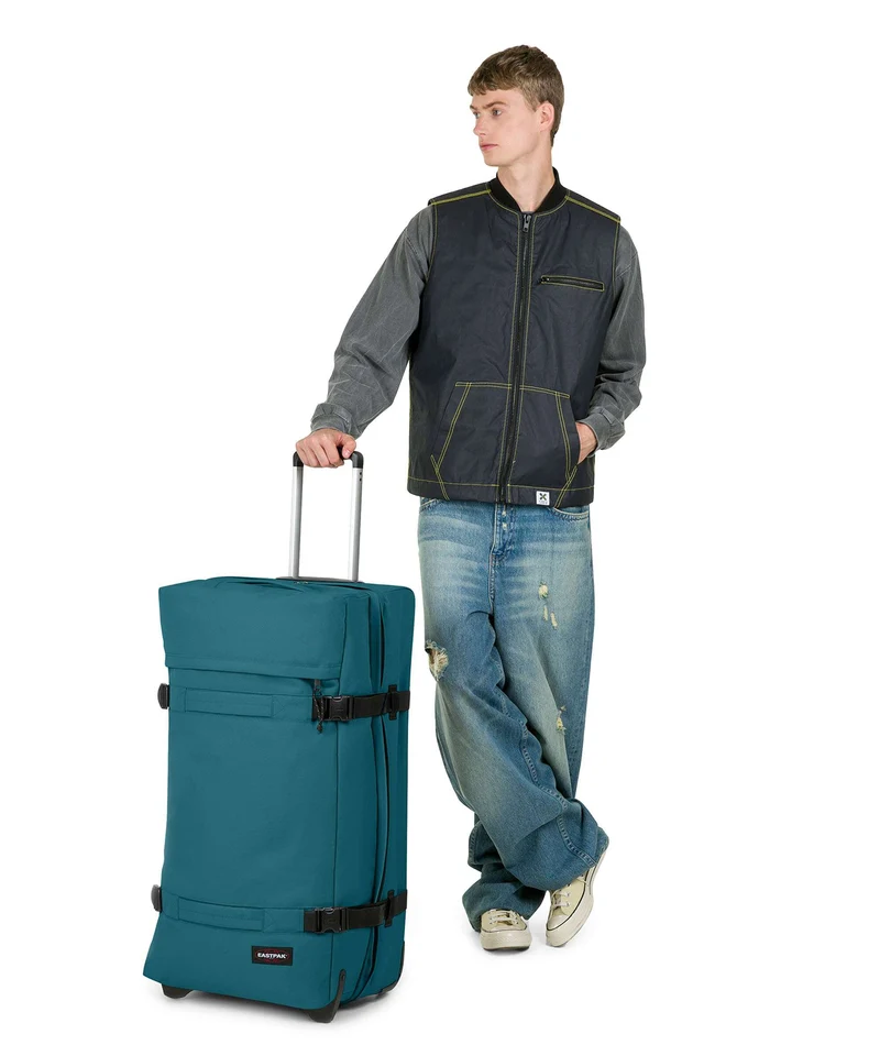 Eastpak Transit'R L Bolso de viaje con ruedas jade teal