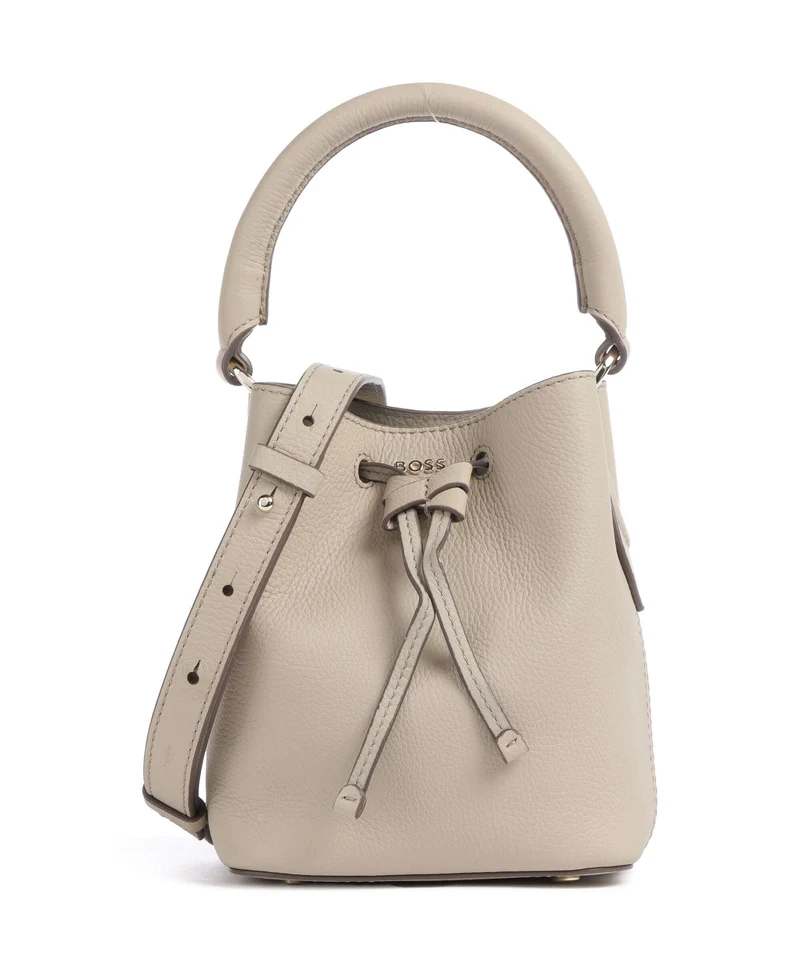 BOSS Lenah Bucket bolso de mano light beige