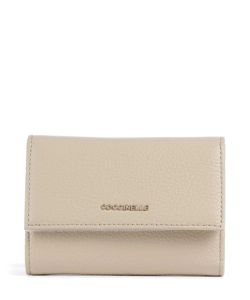 Coccinelle Metallic Soft Monedero sandshell